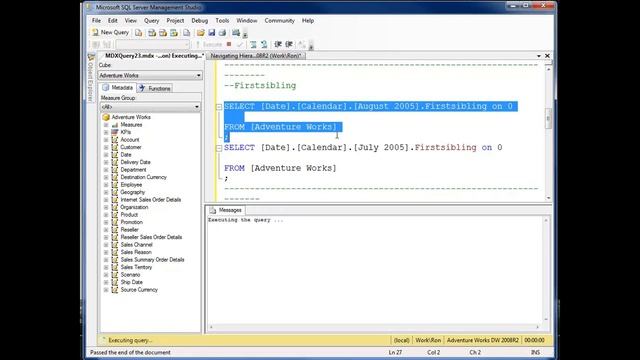 Microsoft MDX Navigation Functions смотреть онлайн