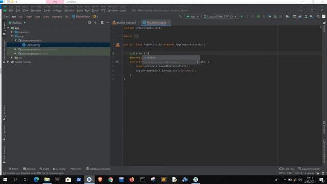 Creating List View in Android Studio || In Java ||Android Studio смотреть онлайн