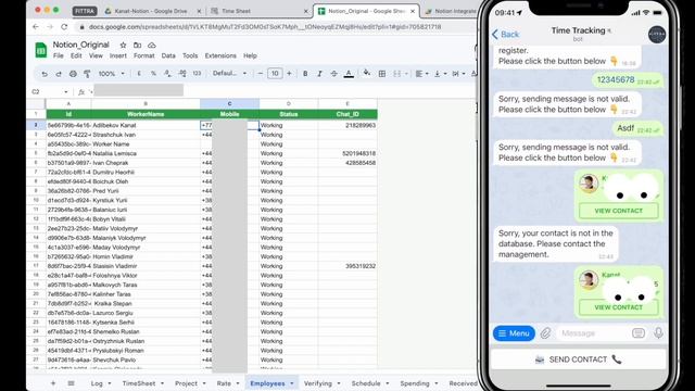 Telegram Bot. Time Tracking by location. Integrated with GoogleSheets and Notion. Google Apps Scrip смотреть онлайн