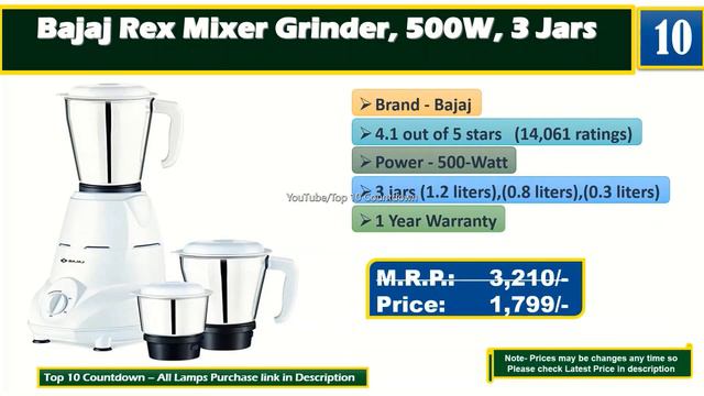 Top Best Mixer Grinder 500-Watt On Amazon Between 1000/- to 5000/- Rupees смотреть онлайн