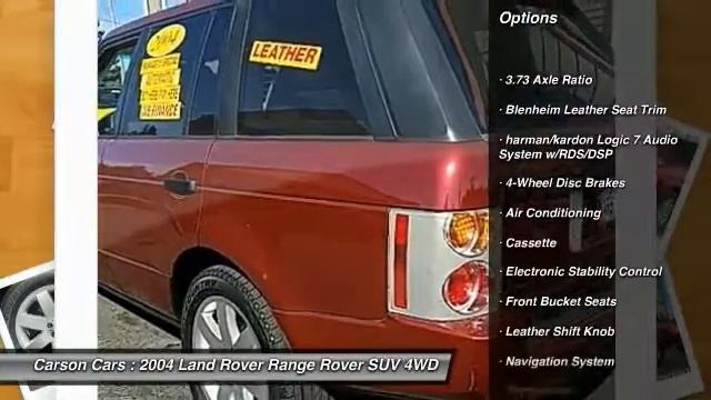 2004 Land Rover Range Rover Lynwood WA 28412 смотреть онлайн