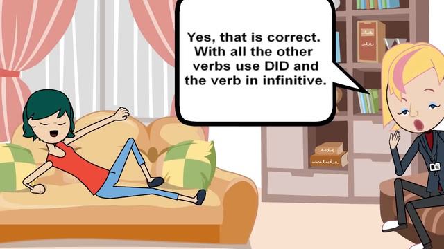 English Grammar - learn Questions in the past simple tense смотреть онлайн