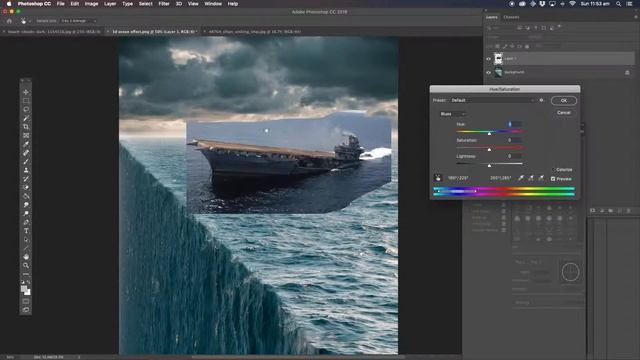 3D ocean sinking ship photoshop manipulation смотреть онлайн