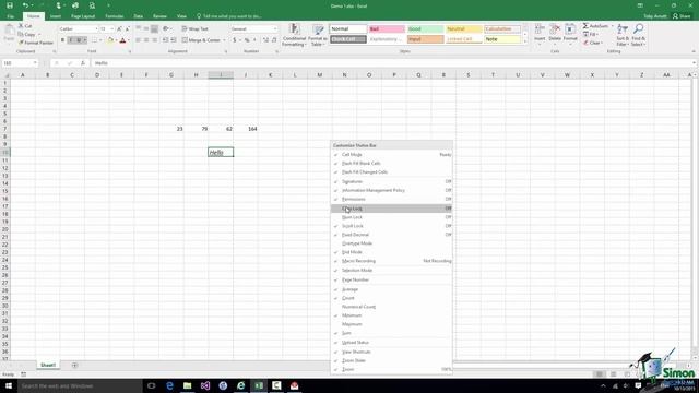 Excel 2016 for Beginners Part 9: How to Customize the Status Bar in Excel 2016 смотреть онлайн