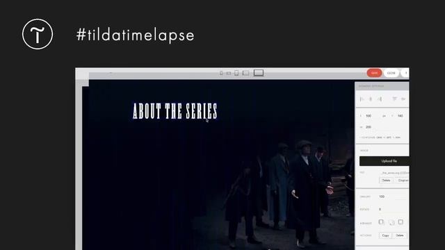 Дизайнер создаёт промо-страницу нового сезона сериала на Тильде: #tildatimelapse смотреть онлайн