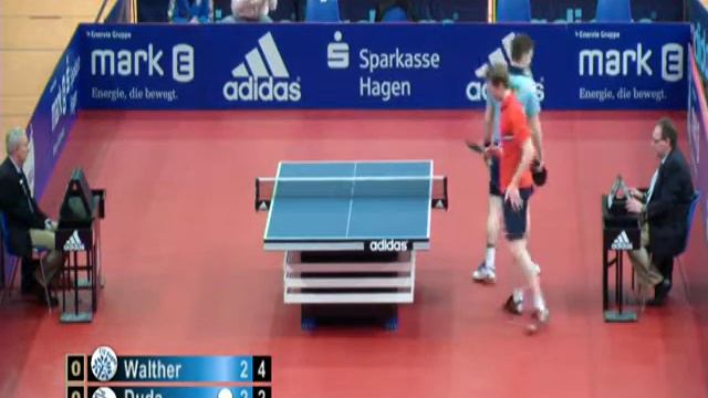Hagen vs Bergneustadt, Walther vs Duda TTBL 2014 15 смотреть онлайн