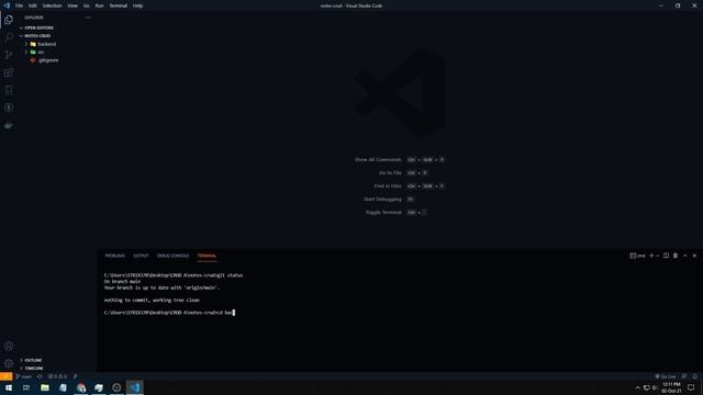 Clonar proyecto "notes-crud" usando git смотреть онлайн