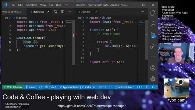 Code & Coffee - Starting a React Project - January 28, 2021 смотреть онлайн