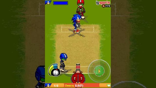 Sonic Cricket JAVA GAME Indiagames смотреть онлайн