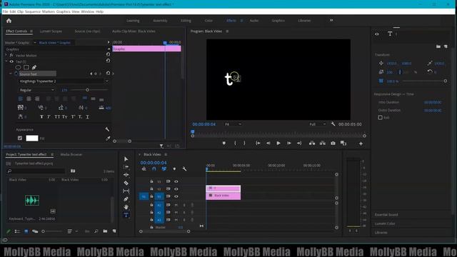 Easy Typewriter Effect In Premiere Pro 2020 смотреть онлайн