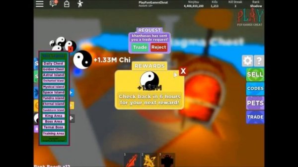 ROBLOX - Ninja Legends - SCRIPT