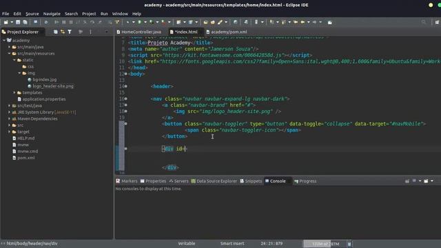 #6 Curso Spring Boot | Criando Menu de Navegação com Bootstrap смотреть онлайн