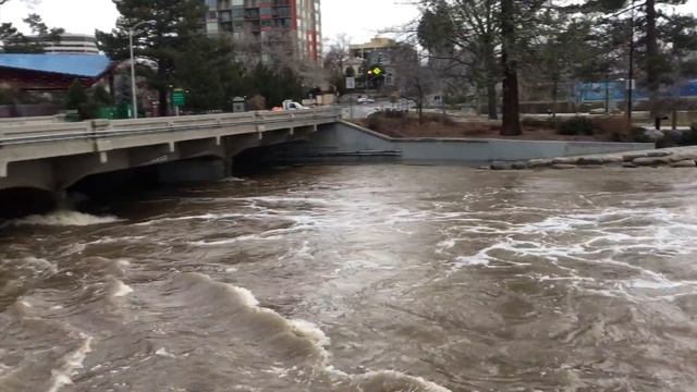 Truckee River Flood in Reno Day 2 and 3, Jan 9 & 10, 2017 смотреть онлайн