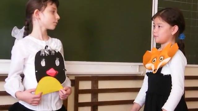 Басня Ворона и лисица.avi