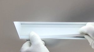 Установка торцевой заглушки, вставки и рассеивателя в карнизный профиль Flexy GARDINA2 05