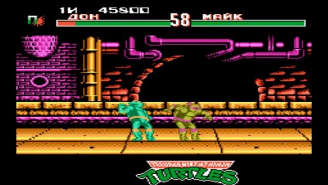 Виктор Сэм СН. обзор игры Teenage Mutant Ninja Turtles Tournament Fighters NES Dendy 8 Bit смотреть онлайн