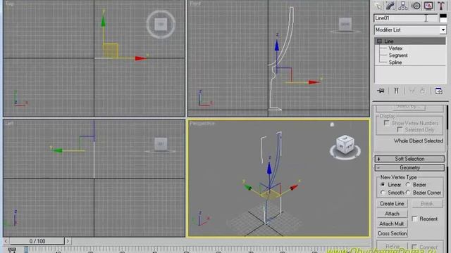 3dsMAX для новичков. Урок №8. Создание тел вращения и выдавливания. (Алексей Каширский) смотреть онлайн