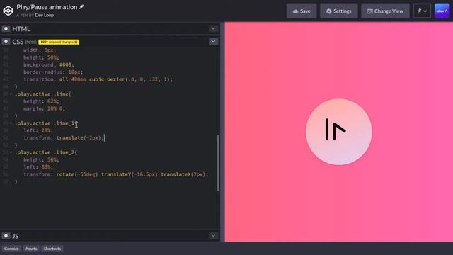How To Make A Play / Pause Button Using HTML, CSS and JS смотреть онлайн