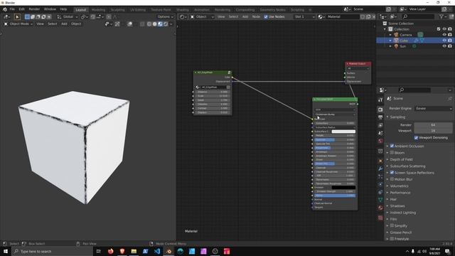 Blender-2.93+ Eevee AO Edge Wear Tutorial смотреть онлайн