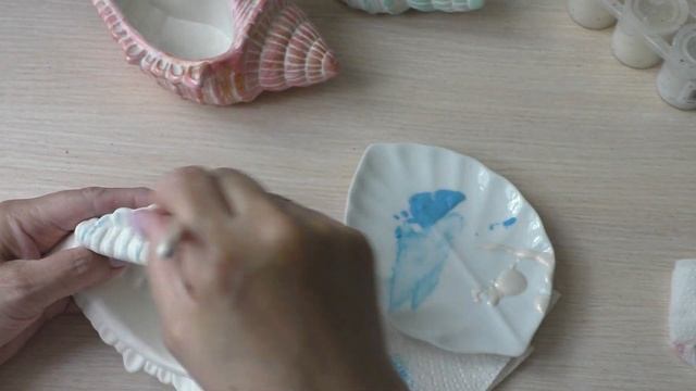 Идея Окрашивания Гипсовой Ракушки/Вы это точно сделаете!/Gypsum Shell Painting Idea