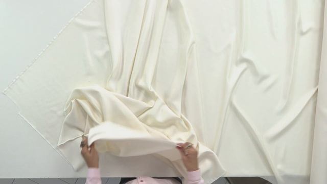 "Тканевый Бутик", арт. 10090, Шёлковая саржа молочного цвета смотреть онлайн