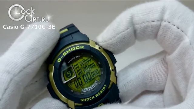 Наручные противоударные часы Casio G-Shock G-7710C-3E смотреть онлайн