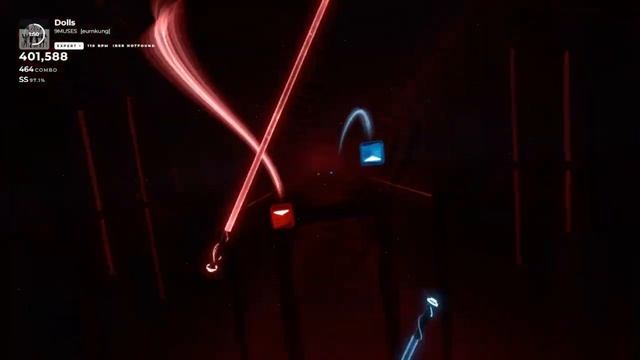 [Beat Saber] 9MUSES - Dolls Expert+ Gameplay смотреть онлайн