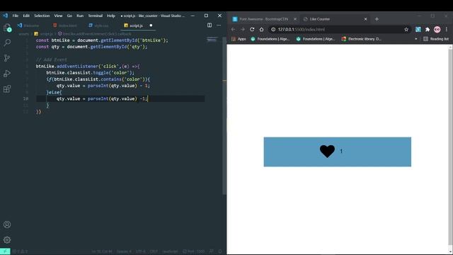 Like Counter using localStorage (Small Project) | រាប់ like смотреть онлайн