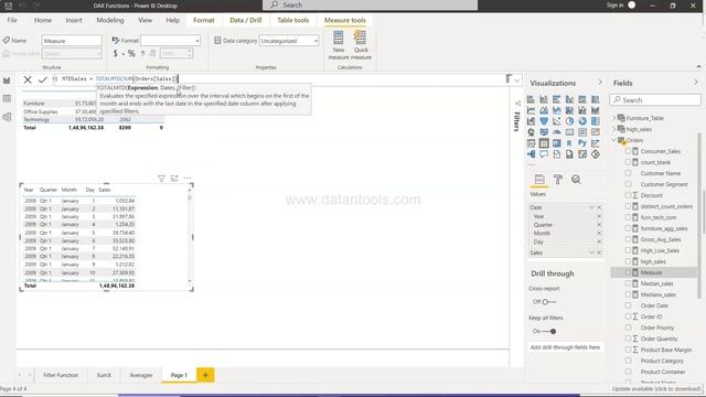 How to Calculate Month to Date (MTD) Values in Power BI смотреть онлайн