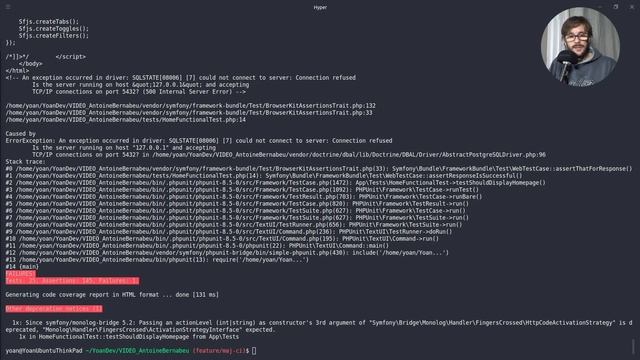 Un projet de A à Z avec SYMFONY 5 - Épisode 09 : Code Coverage, Tests fonctionnels et GitLab CI ! смотреть онлайн