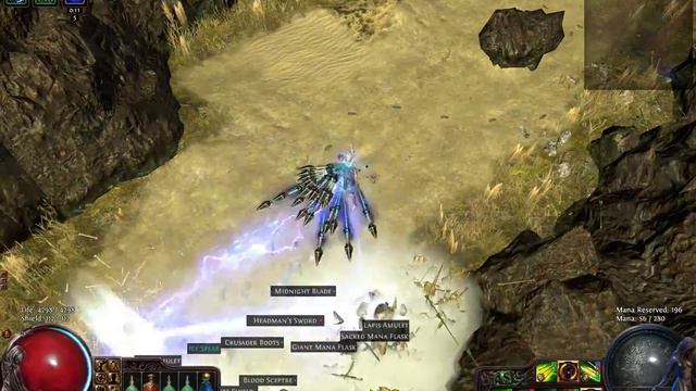 Path Of Exile 300k Dps LvL74 Gorge Map Quill Rain Scion Lvl87