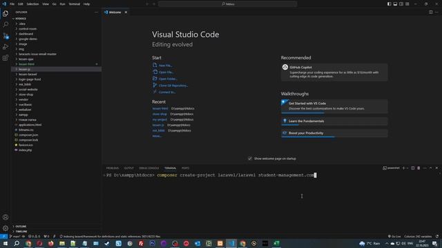 #1 - Installation Laravel 10 | Student Management System in Laravel | Система управления студентами смотреть онлайн