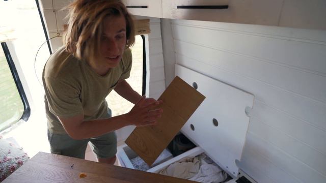 VAN TOUR - Young couple build ULTIMATE VAN: Full Bathroom, XXL Kitchen, King size bed! смотреть онлайн