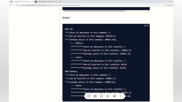 Workday XSLT 07- Basic XSLT Examples (For Each Group) смотреть онлайн