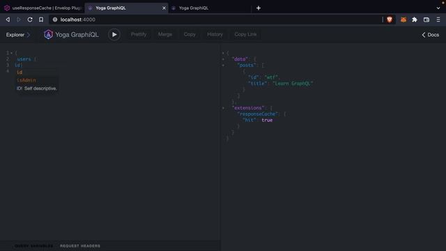 Envelop Response Cache Plugin with GraphQL Yoga смотреть онлайн