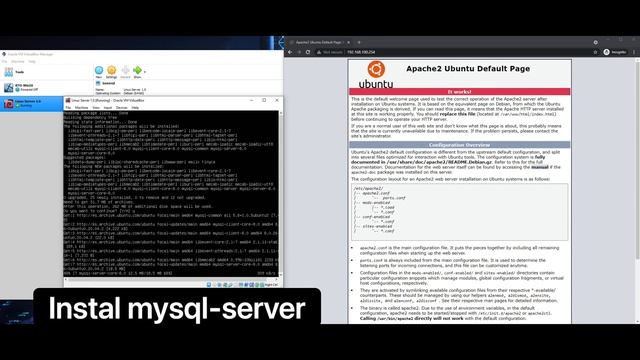 Create Webserver on VirtualBox and Install MySql, PHP, and phpMyAdmin смотреть онлайн