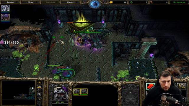 Прохождение WarCraft 3, TFT Кампания Нежити , глава 7, часть 1 : "Мрак и паутина" смотреть онлайн