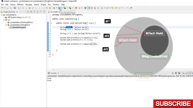 String Constant Pool Concept In Java |How Strings are Stored In Memory,String Object Creation,Part- смотреть онлайн