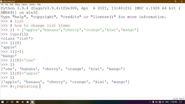 Lists in Python 3 | Python Tutorials For Beginners in Telugu | List Methods | смотреть онлайн
