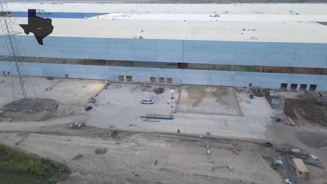 Tesla Terafactory Texas Update #214 In 4K: Concrete Forms & Framing Abound 09/21/21 (7:00pm | 86°F)