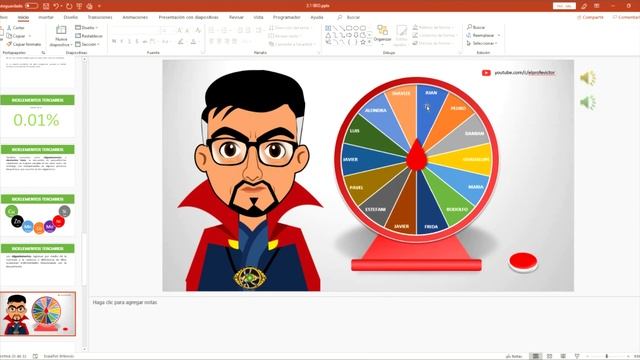 RULETA EN POWERPOINT ? LISTA PARA EDITAR Y USAR смотреть онлайн