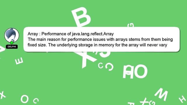 Array : Performance of java.lang.reflect.Array смотреть онлайн