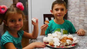 Зефирные грибочки ШАМПИНЬОНЫ. Зефир в домашних условиях