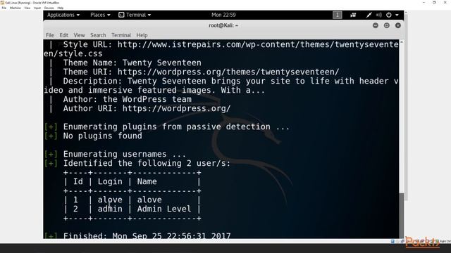 Kali Linux Penetration Testing Recipes: WordPress Vulnerability Testing | packtpub.com смотреть онлайн