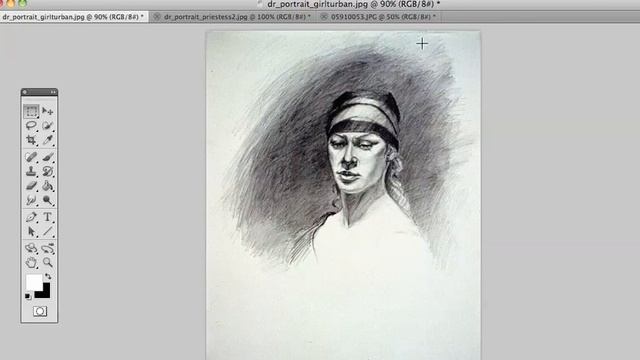 Drawing / Crop and Convert to Grayscale in Photoshop смотреть онлайн