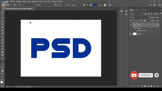 Rellenar Texto Con Imagen En Photoshop | Máscara De Recorte | Tutorial Photoshop #9