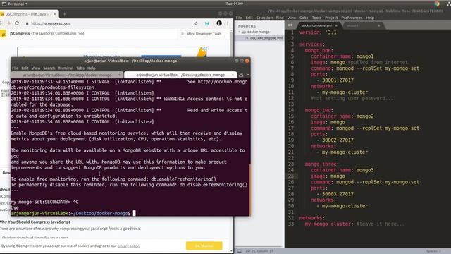 docker compose mongodb 4.0 replica set / simplest way / 2019 / speed process смотреть онлайн