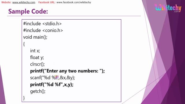 C Programming Language Printf Function | C Tutorial | Basic C | C Program | Wikitechy.com смотреть онлайн