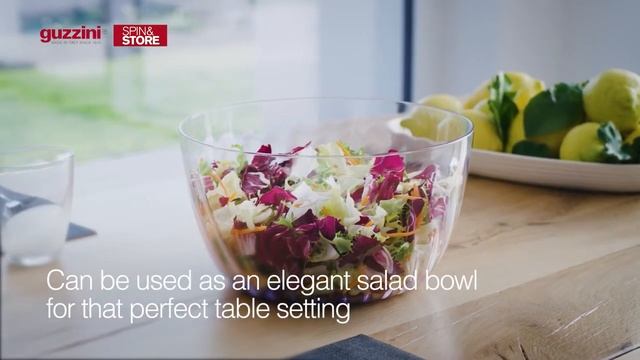 Сушилка для листьев салата и зелени Spin&Store от Guzzini | Как высушить листья салата смотреть онлайн