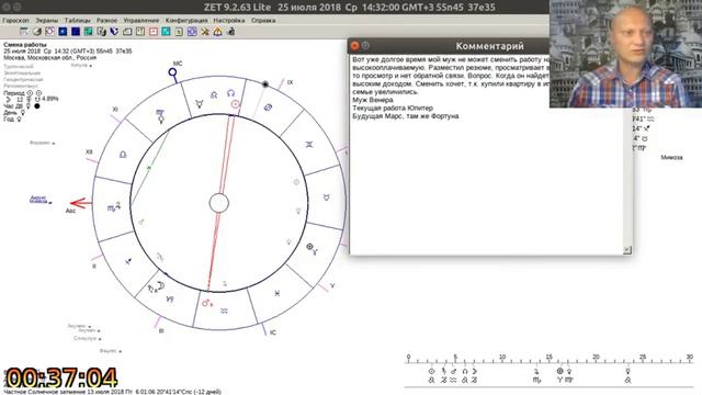 Астрология. Разбор хорарных карт о работе смотреть онлайн